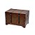 CJ. DE BAUS DE MADEIRA E COURO- 3 PCS - Imagem 1