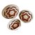 CJ. DE CENTRO DE MESA DE CORDA COM ESTAMPA - 3PCS - Imagem 1