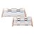 CJ. DE BANDEJAS DE ESPELHO E METAL ROSE GOLD - 2PCS - Imagem 1