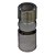 CASTICAL DE CRISTAL FUME 6CM X 6CM X 15CM - Imagem 1