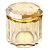 PORTA JÓIAS DE CRISTAL AMBAR 10CM X 10CM X 10,7CM - Imagem 1