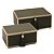 CJ. DE CAIXAS VERDE E METAL DOURADO - 2PCS - Imagem 1