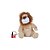 CAIXA DE SOM ANIMADA PELUCIA LION MARROM 26 X 19 CM - Imagem 1