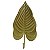 CABIDEIRO DE CERAMICA DE FOLHA DOURADO - Imagem 1