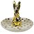 MINI PRATO DECORATIVO DE CERAMICA COELHO 10CM X 8,2CM - Imagem 1