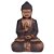 BUDDHA DECORATIVO EM RESINA MARROM 29,8CM X 21CM X 44CM - Imagem 1