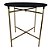 MESA DE METAL DOURADA COM PRETO 50CM X 50CM X 50CM - Imagem 1