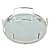 BANDEJA DE VIDRO E METAL PRATA 38,5CM X 38,5CM X 9,5CM - Imagem 1