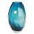 VASO DE VIDRO AZUL 18CM X 18CM X 29CM - Imagem 1