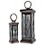 CJ DE LANTERNAS ACO INOXIDAVEL NA COR COBRE  - 2 PCS  - G 19 - Imagem 1