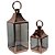 CJ DE LANTERNAS ACO INOXIDAVEL NA COR COBRE - 2 PCS  - G 23X - Imagem 1