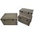 CONJ. DE BAU´S EM METAL E TECIDO BEGE  3 PCS G  68CM X 46,3C - Imagem 1