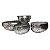 CL. DE 4 CAHEPOTS EM ALUMINIO PRATEADO PP 23X18X15CM / P 30X - Imagem 1