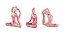 KIT ESCULTURA YOGA ROSE GOLD EM PORCELANA - 3 PCS - Imagem 8