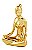 KIT ESCULTURA YOGA DOURADA EM PORCELANA - 3 PCS - Imagem 5