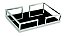 KIT BANDEJA PRA EM MET COM ESPELHO PRETO - 3 PCS - Imagem 2