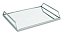 KIT BANDEJA PRATA EM METAL COM ESPELHO - 2 PCS - Imagem 1