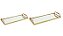 KIT BANDEJA DOURADA EM METAL COM ESPELHO - 2 PCS - Imagem 5