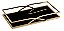 KIT BANDEJA DOUR EM METAL COM ESPELHO PRE - 3 PCS - Imagem 2