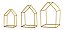 KIT CASA DOURADA EM METAL - 3 PCS - Imagem 4