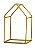 KIT CASA DOURADA EM METAL - 3 PCS - Imagem 1