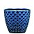 KIT CACHEPOT AZUL EM CERAMICA - 3 PCS - Imagem 3