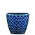 KIT CACHEPOT AZUL EM CERAMICA - 3 PCS - Imagem 2