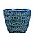 KIT CACHEPOT AZUL EM CERAMICA - 3 PCS - Imagem 3