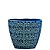 KIT CACHEPOT AZUL EM CERAMICA - 3 PCS - Imagem 2