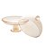 PRATO CRISTAL C/PÉ E TAMPA PEARL ÂMBAR 20x18cm - Imagem 2