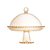 PRATO CRISTAL C/PÉ E TAMPA PEARL ÂMBAR 20x18cm - Imagem 3