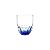 JG 6 COPOS CRAQUELADOS  DE VIDRO PARA WHISKY DE 355ML AZUL - Imagem 2