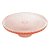 PRATO P/BOLO CRISTAL DE CHUMBO C/PÉ QUEEN ROSA 32x11cm - Imagem 1