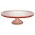 PRATO P/BOLO CRISTAL DE CHUMBO C/PÉ QUEEN ROSA 32x11cm - Imagem 5
