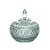 POTICHE DECORATIVO CRISTAL LYS VERDE 11x12cm - Imagem 2