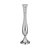VASO METAL PRATEADO 7x26cm - Imagem 7