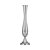 VASO METAL PRATEADO 7x26cm - Imagem 2