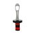 CJ 2 TAMPAS AÇO INOX P/VINHO 10x3cm - Imagem 2