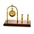 RELÓGIO DE MESA DECORATIVO METAL/MADEIRA DOURADO 20x10x17cm - Imagem 5
