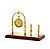 RELÓGIO DE MESA DECORATIVO METAL/MADEIRA DOURADO 20x10x17cm - Imagem 6
