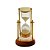 AMPULHETA DECORATIVA METAL/MADEIRA DOURADA 20x10x17cm - Imagem 2