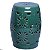 GARDEN SEAT DECORATIVO CERÂMICA VERDE 34x46cm - Imagem 1