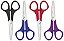 TESOURA ESCOLAR INOX 5 MONSTER MIS - Imagem 1