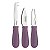 JOGO P/QUEIJO INOX 3PC HARMONIZ ROX - Imagem 1