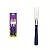 CONJ GARFO MESA INOX 3PC NEW KO AZU - Imagem 1