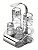 GALHETEIRO ACO INOX - Imagem 1