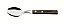 COLHER SOBREMESA INOX POLYWOOD CAS - Imagem 1
