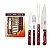 KIT CHURRASCO INOX 14PC POYWOOD VER - Imagem 1