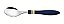 CJ COLHER MESA INOX 2PC COR&COR AZU - Imagem 1
