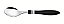CJ COLHER MESA INOX 2PC COR&COR PRE - Imagem 1